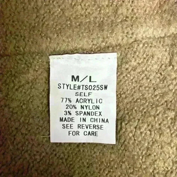 Urban Daizy Double Mock Neck Sweater Color Tan Size M/L - Picture 9 of 11